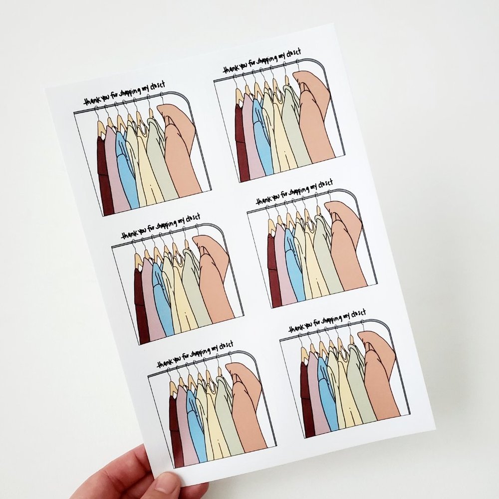 LB020 Custom Handmade Poshmark Thank You Stickers Shipping Supplies [Price Firm] - Picture 5 of 8